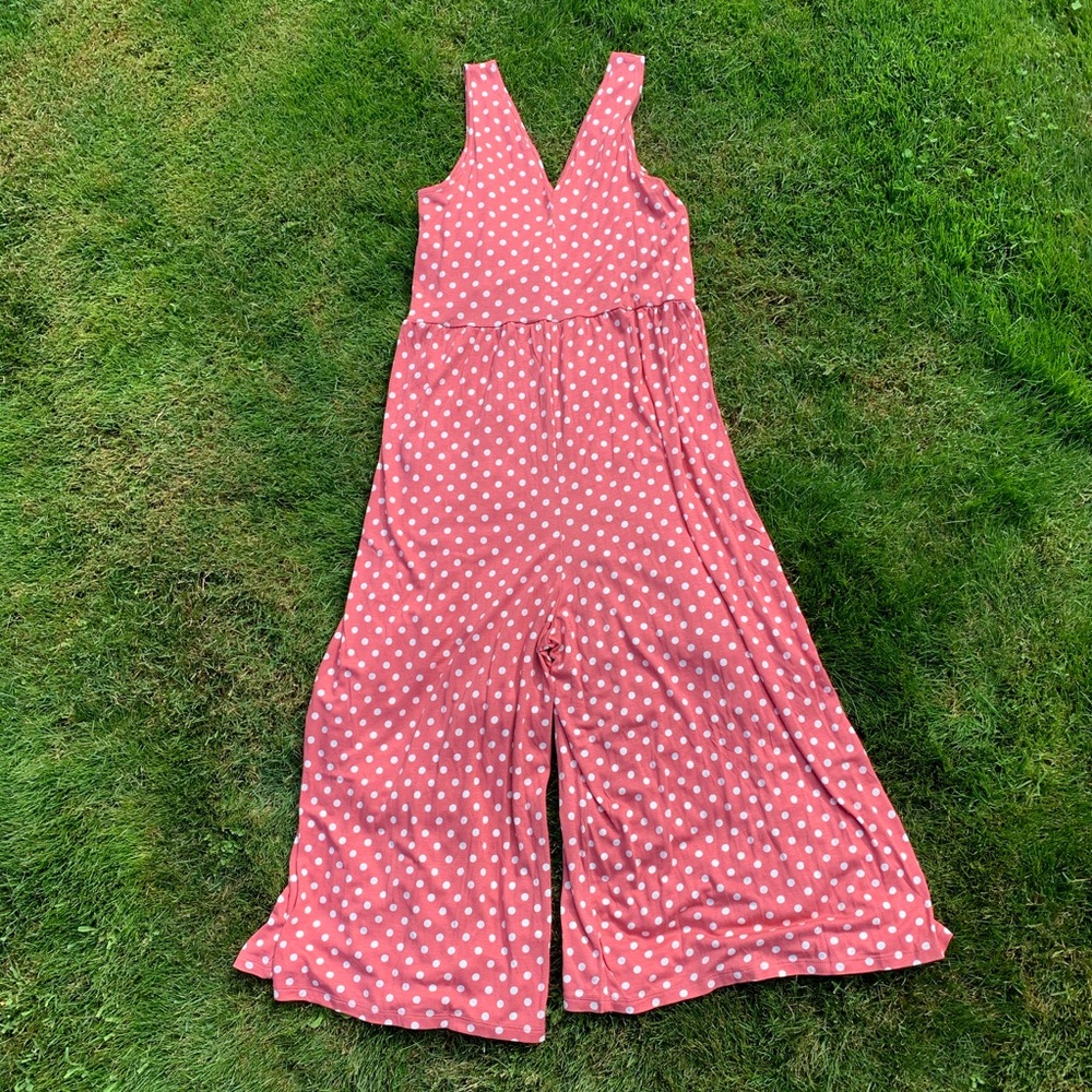 ASOS Pink Poka Dot Jumpsuit size 4